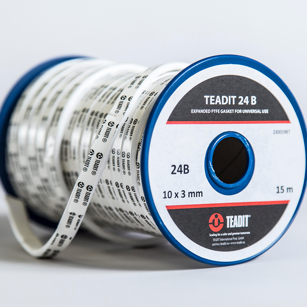 1500.125100 1500/Teadit 24B White PTFE Joint Sealant for Applications in Steel STCC PVC and Fiber Glass Pipe Flanges Sterling Seal and Supply Fume Ducts Concrete Lids 100 Glass Lined Heat Exchangers 1/8 Wide 